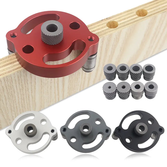 Vertical Doweling Jig Kit - 3-10mm Self-Centering Drill Guide Locator for DIY Woodworking and Furniture Connections - WooLyz